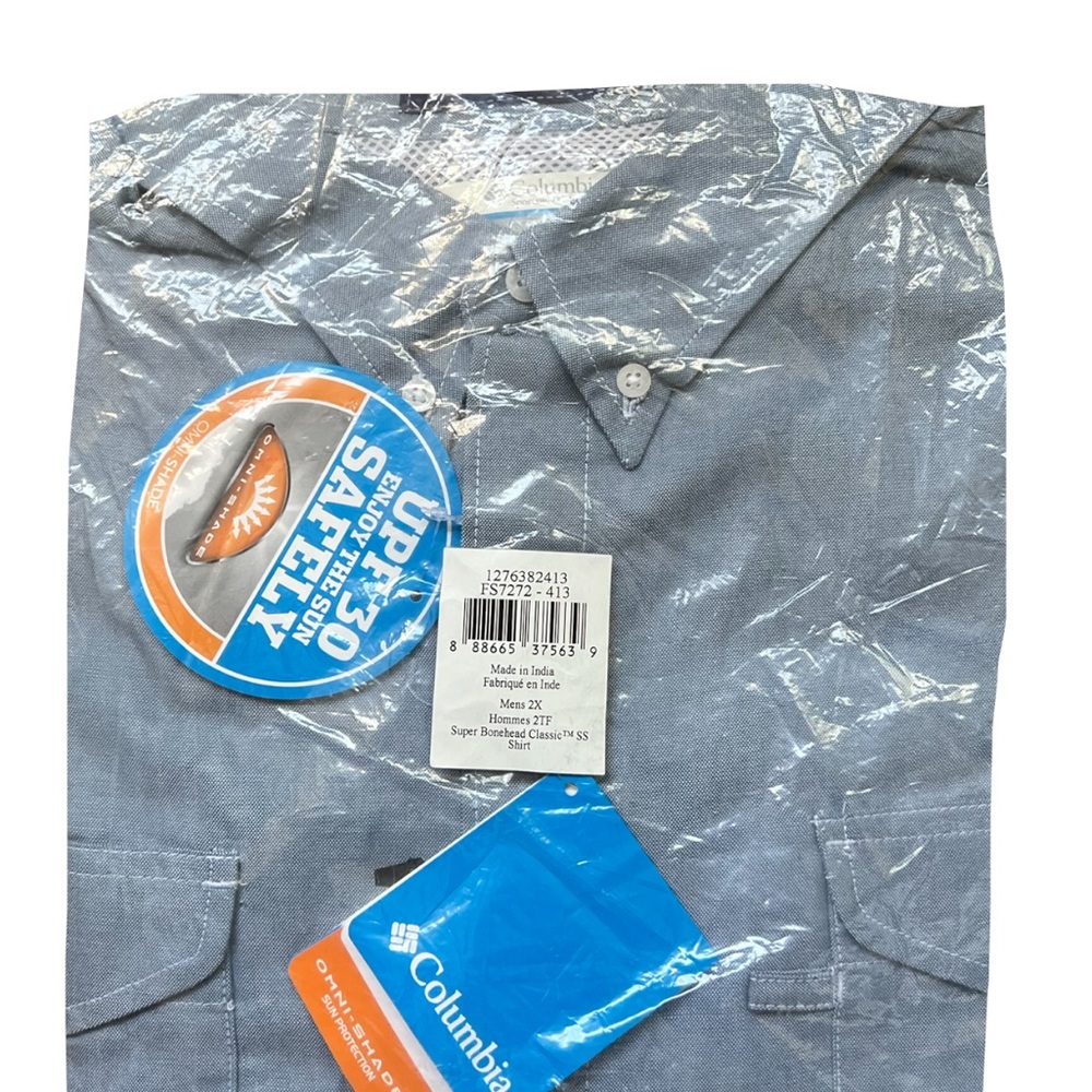 Men’s PFG Bonehead Columbia Short Sleeve Shirt- New